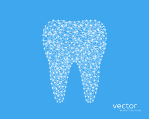 Abstract vector illustration of tooth.