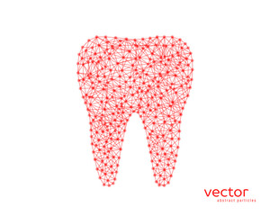 Abstract vector illustration of tooth.