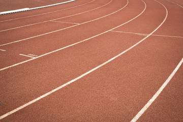 Fototapeta premium Running track,the path to success.