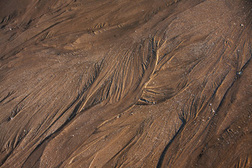 Природный рисунок на морском песке.