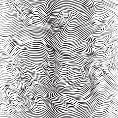 Fototapeta na wymiar Abstract background - striped waves.