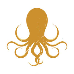 Retro Octopus Logo 