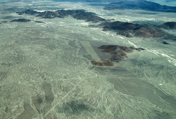 The Nazca Lines in Peru, here you can see the Trident