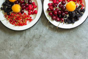 Fresh assorted fruit and berries