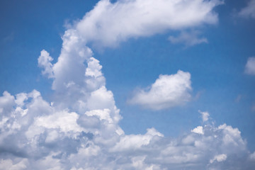 White clouds in blue sky on day light