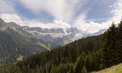 Obraz premium Die Felswand im Montafon