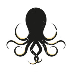 Obraz premium Octopus Logo, Tintenfisch, Krake