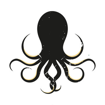 Octopus Logo, Tintenfisch, Krake