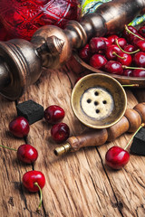 Shisha hookah with cherry
