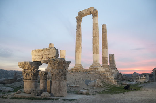 Temple of Hercules in the citadel of Amman