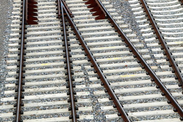 Rails, Bahn-Schienen, Zugsverkehr