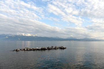 Geneva Lake, Lausanne, Switzerland