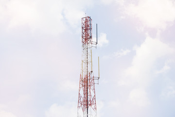 Tower antenna for send and receive signal of communication internet and telephone for mobile.