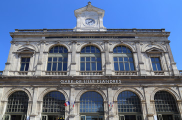 Fototapeta na wymiar Railway Station of Lille, France
