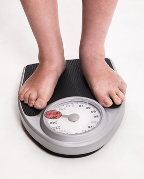 Feet on Weight Scale
