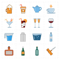 modern bar icons