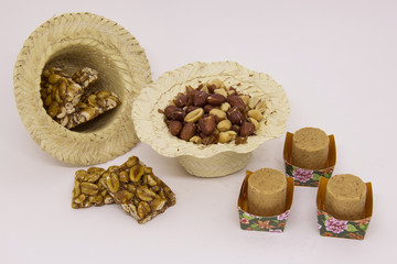 Varied peanut sweets, typical Brazilian. Traditional Junina Party.