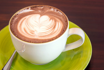 cup of coffee on table