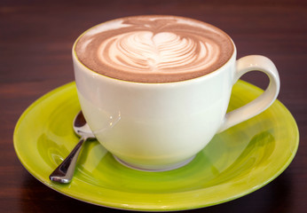 cup of coffee on table