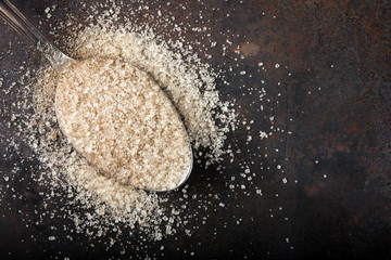 Spoon filled with dried spices for boiled wine