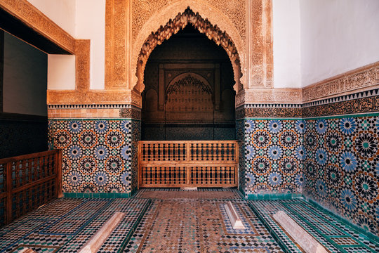 saadian tombs at marrakech, morocco