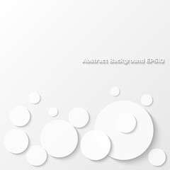 Abstract gray background with circle paper style