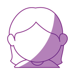 girl face cartoon icon vector illustration graphic design