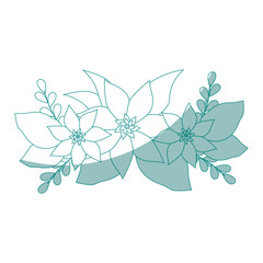 Fototapeta premium beautiful flowers icon over white background vector illustration