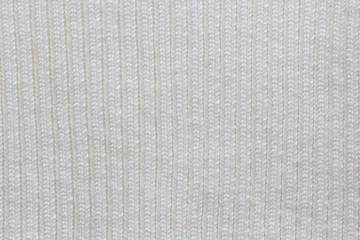 Texture of white knitted fabric