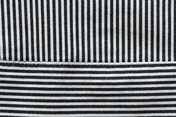 Natural cotton striped fabric, texture