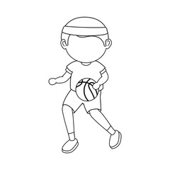 cartoon boy icon over white background vector illustration