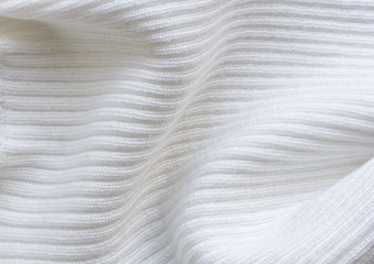 knitted openwork fabric of white cotton yarn