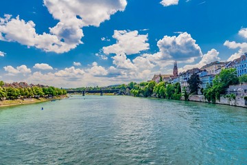 Fototapeta premium View o Basel city in switzerland