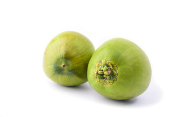 Coconut fruit isolated on white