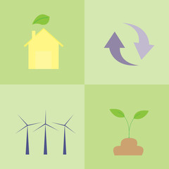 energy icon design.concept save the world