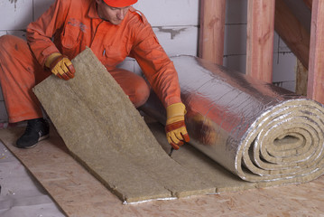 roll of mineral wool