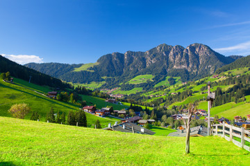 the Village of Inneralpbach in Alpbach Valley,Austria