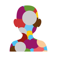 male head silhouette vector illustration graphic design