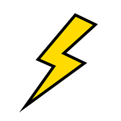 isolated thunder icon vector illustration graphic design