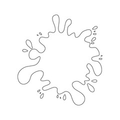 isolated Paint stain vector illustration graphic design