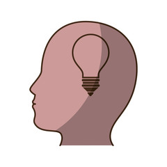 male head silhouette vector illustration graphic design