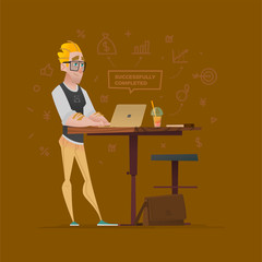 Character lifestyle situation in real life