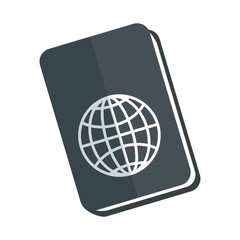 isolated travel passport icon vector graphic illustration