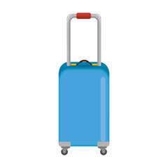 isolated shadow travel suitcase icon vector graphic illustration