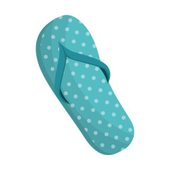isolated beach flip flops icon vector graphic illustration