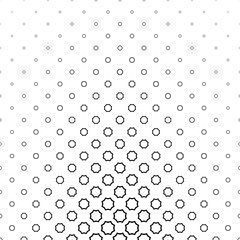 Black and white curved octagon pattern background