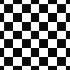 Fototapeta premium Seamless black and white square pattern design