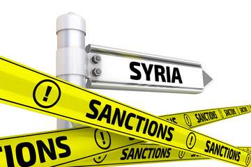 Sanctions against Syria. Concept