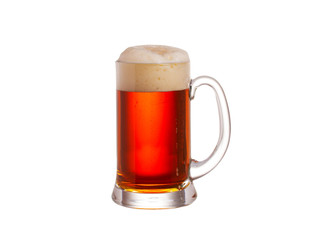 Beer isolated on white background. Ale