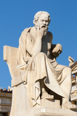 Fototapeta na wymiar classic statue Socrates